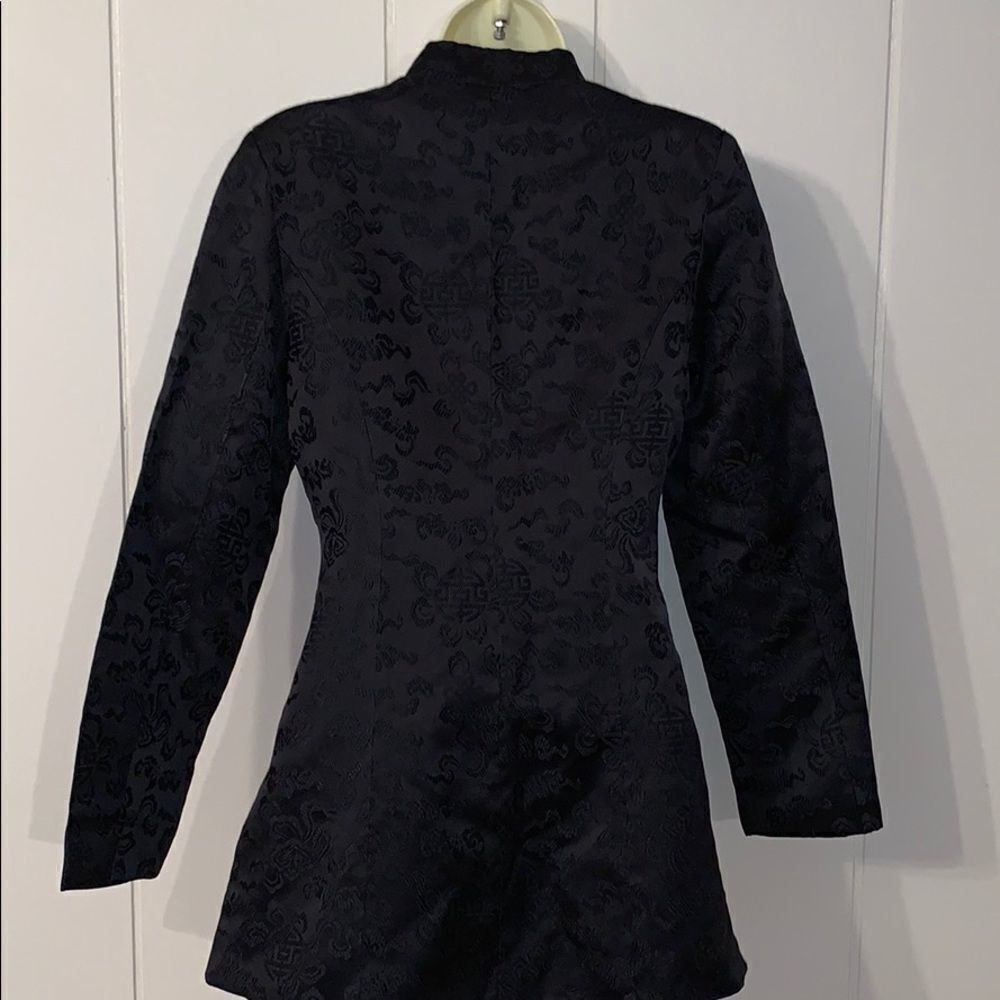 Silver Dragon oriental black & pink jacket - Picture 6 of 8